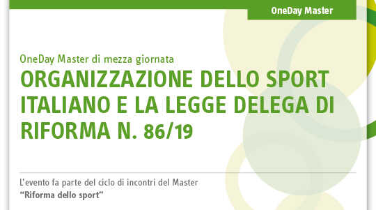 Immagine Riforma dello sport | Euroconference